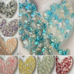 10Pcs DIY Handmade Luminous Resin Flower Shiny Accessories Ornament Craft Decor