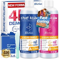 Fast Cure Epoxy Resin 1Gallon 4 Hours Demold Epoxy Resin Kit Crystal Clear
