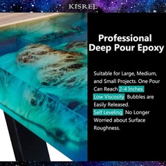 Deep Pour Epoxy Resin Kit 3Gallon Clear Professional Grade Art Resin 2:1 Mix New
