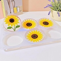Resin Large Coaster Molds 6-Cavity Deep Round Silicone Molds for Resin