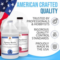 Self-Leveling Epoxy Resin 16 oz Kit for Super Gloss Finish on Multiple Surfaces