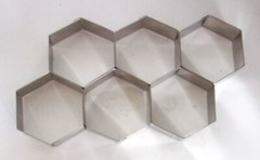 Ateco HONEYCOMB Stainless Steel Medium Mold 10″ x 5″ x 1″