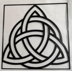 AU SELLER – 3D Printed Celtic Knot Resin Pouring Template Stain Glass 20x20cm