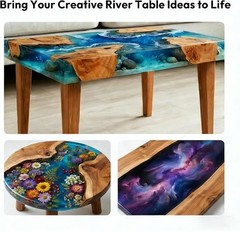 Epoxy Mold, Resiners River Table Epoxy Resin Mold with Adjustable Divider, 24×12