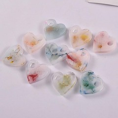 DIY Pendant Crystal Epoxy Resin Mold Heart Shaped Earrings Craft Making Tool