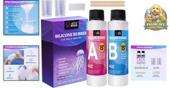 8oz Silicone Mold Making Kit – Fast Cure, Easy Mix, Flexible & Translucent