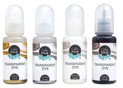 American Crafts Color Pour Resin Dyes .3oz 4/Pkg-Translucent