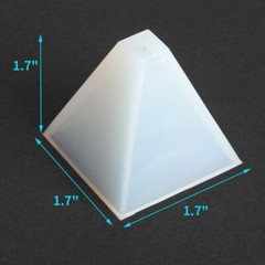 Pyramid Silicone Mold Resin Jewelry Making Mould Epoxy Pendant Craft DIY Tool