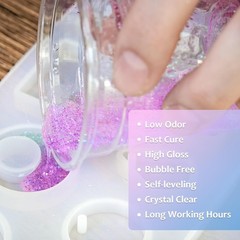 Epoxy Resin 1 Gallon – Crystal Clear Epoxy Resin Kit – Self-Leveling, High-Gl…