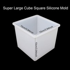 4 Inches Cube Silicone Molds Square Silicone Molds Resin Epoxy Casting Molds