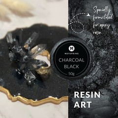 MEYSPRING Charcoal Black Mica Powder for Epoxy – Resin Color Pigment – Resin Dye