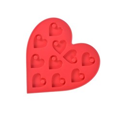 DIY Pendant Crystal Epoxy Resin Mold Heart Shaped Earrings Craft Making Tool