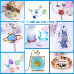 300g UV Resin Kit – Crystal Clear Hard Type Epoxy for Jewelry Crafting & DIY