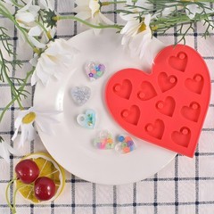 DIY Pendant Crystal Epoxy Resin Mold Heart Shaped Earrings Craft Making Tool