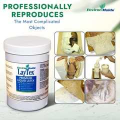 EnvironMolds Liquid Latex Mold Rubber 16 oz – Flexible Casting Mold Latex