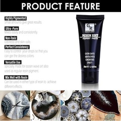 25ml Water-Resistant Black Epoxy Pigment Paste – Ideal for Tables & Tumblers