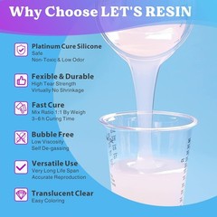 Translucent 8oz Silicone Mold Making Kit – High Flexibility & Easy Mixing