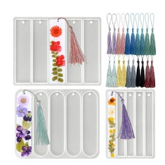 Set of 3 Bookmarks Silicone Mold, Small Medium Small, Medium, Large, White