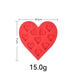 DIY Pendant Crystal Epoxy Resin Mold Heart Shaped Earrings Craft Making Tool