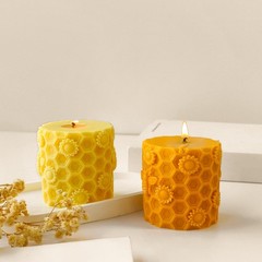 Honeycomb Silicone Cylinder Mold for Resin Casting & Candle Making