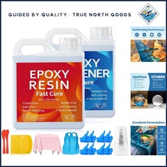Self-Leveling Epoxy Resin 72oz Kit, Fast Curing and No Bubbles for Art Projects