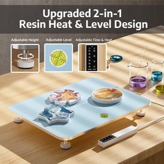 Resin Heating Mat & Leveling Table, 2-in-1 Resin Tools for Epoxy Resin, Resin…