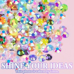 Colorful 4mm Resin Rhinestones with 3 Glue Tubes – Perfect for Creative Crafts
