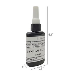 1.8 Oz UV Glass Metal Wood Glue Resin Rapid UV Light Cure DIY Kraft Jewelry