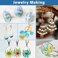 UV Resin 300g, Fast Curing Clear Epoxy Resin Hard Type for Jewelry Making, Cr…