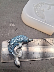 Handmade DALPHINE diamond pendant T-mold-MOLD ONLY-