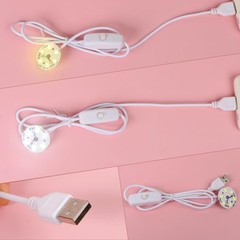 3Pcs Resin Silicone Mold Project Accessories USB Circular Light Strip round