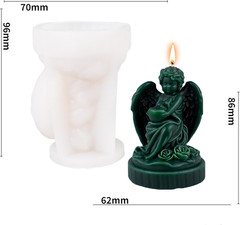 Baby Wing Angel Cylinder Molds Silicone Wave Spiral Candle Mold – Silicone Resin