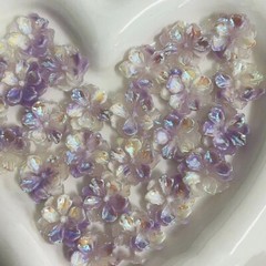 10Pcs DIY Handmade Luminous Resin Flower Shiny Accessories Ornament Craft Decor