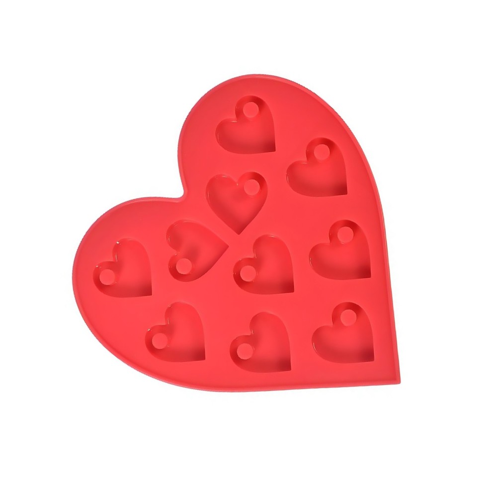 DIY Pendant Crystal Epoxy Resin Mold Heart Shaped Earrings Craft Making Tool