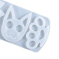 DIY Epoxy Silicone Mold Epoxy Resin Cat Shape Mould for Jewelry Casting Keychain
