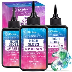 JDiction UV Resin, 300g High Gloss Resin Clear Solar Cure 300g,