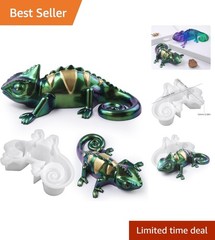 Lizard Animal Cylinder Candle & Resin Mold – Resin Casting Silicone Molds for…