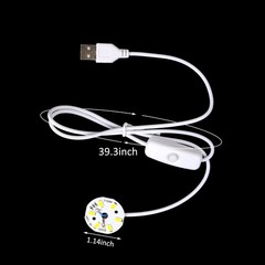 3Pcs Resin Silicone Mold Project Accessories USB Circular Light Strip round