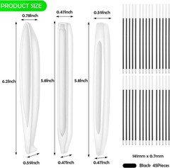 3Pcs Pen Resin Mold, Epoxy Resin Molds with 45Pcs Ink Pen Refills,Ballpoint Pen