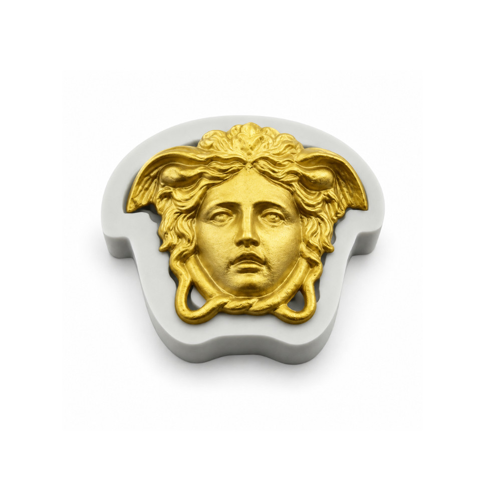 Large Medusa Head Fondant Chocolate Soap Wax Resin Silicone Mold – Length: 3.25″