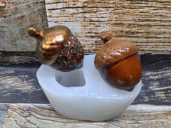 Handmade acorn mold 2 in one mold. just mold For Resin