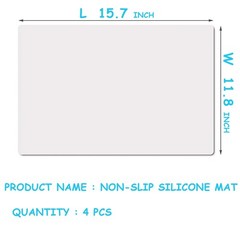 PABUSIOR Clear Silicone Mats for Crafts: Translucent Non-slip Heat Resistant …
