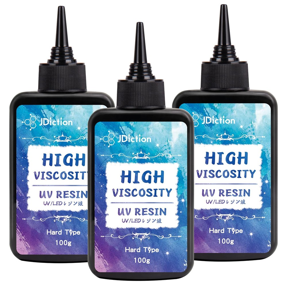 UV Resin, Upgrade 300g High Viscosity Hard UV Resin with Crystal Clear Resins…