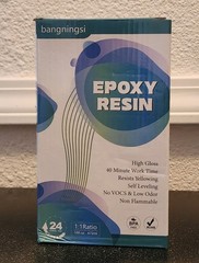 Epoxy Resin High Gloss Self Leveling 1:1 Ratio 16oz Non Flammable