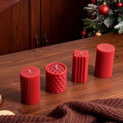 3 PCS DIY Epoxy Resin Molds Polyhedron and Cylinder 3D Candlestick Casting Kit