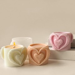 Heart Cup Cylinder Candle & Resin Mold – Resin Casting Silicone Molds for Hom…