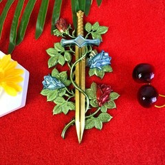 Epoxy Resin Mold Rose Vine Swords Molds Versatile Silicone Home Ornament for …