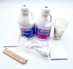 HeyClear Super Clear Self Leveling Bubble Free High Gloss Epoxy Resin- Open Box