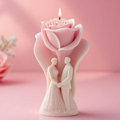Couple Love Cylinder Molds Silicone Wave Spiral Candle Mold – Silicone Resin Cas