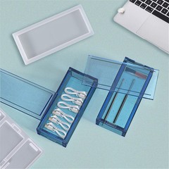 Silicone DIY Resin Mold Desk Storage Organizer Making Epoxy Casting Mould Tool